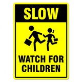 Sign slow watch for children